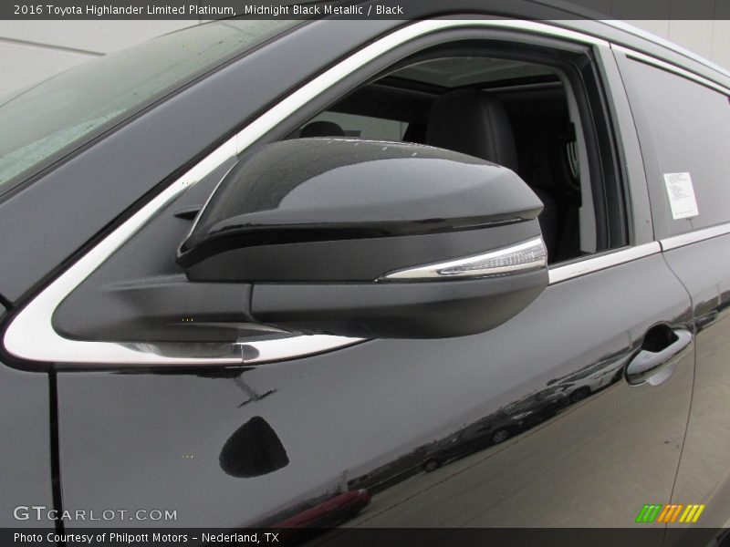 Midnight Black Metallic / Black 2016 Toyota Highlander Limited Platinum