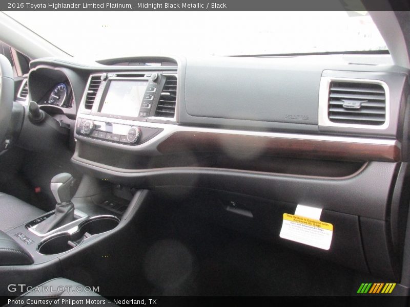 Midnight Black Metallic / Black 2016 Toyota Highlander Limited Platinum