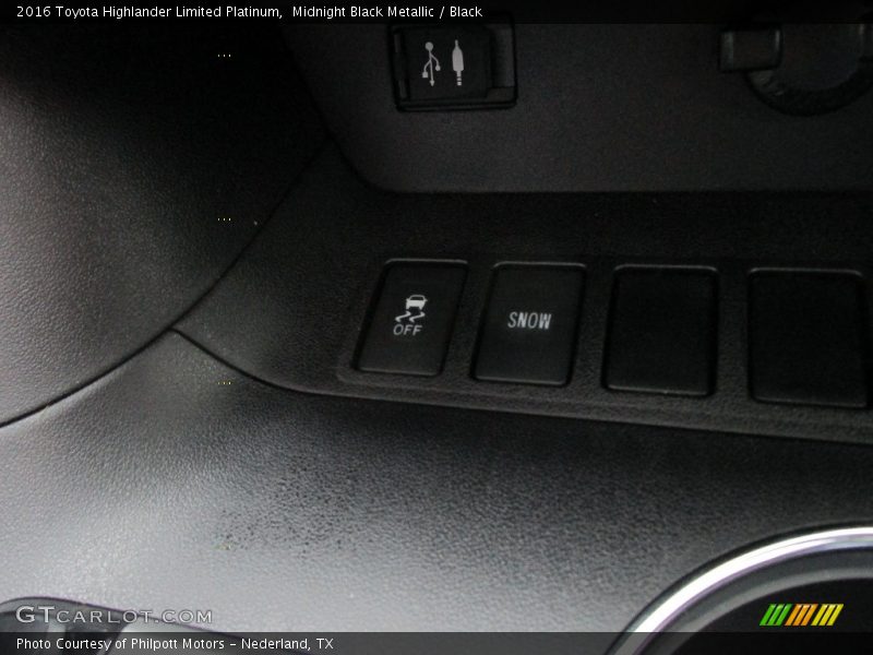 Midnight Black Metallic / Black 2016 Toyota Highlander Limited Platinum