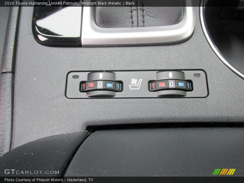 Midnight Black Metallic / Black 2016 Toyota Highlander Limited Platinum