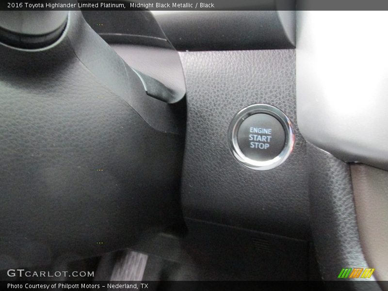 Midnight Black Metallic / Black 2016 Toyota Highlander Limited Platinum