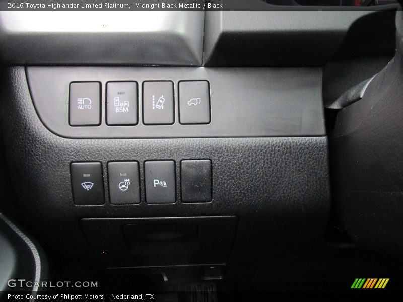 Midnight Black Metallic / Black 2016 Toyota Highlander Limited Platinum