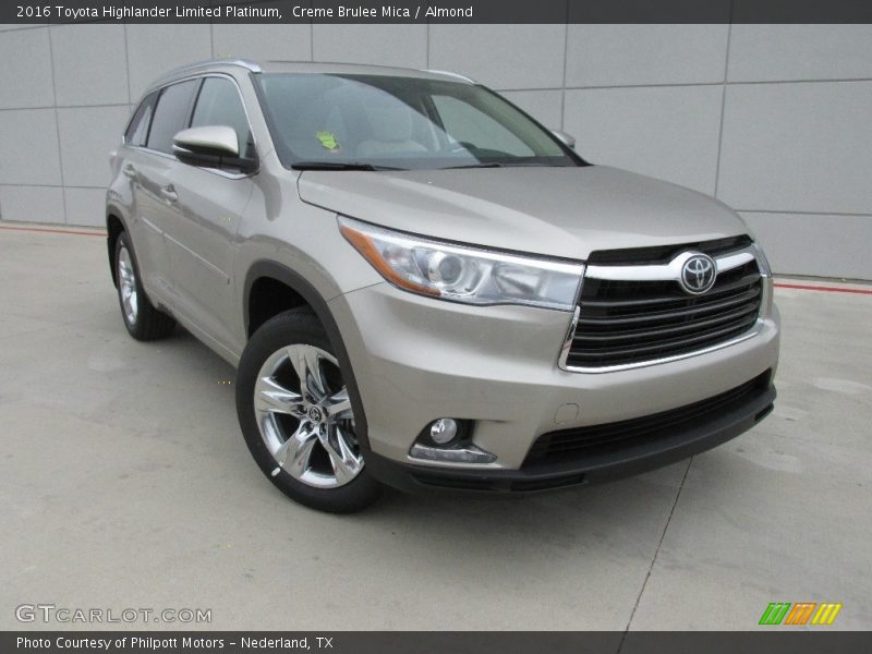 Creme Brulee Mica / Almond 2016 Toyota Highlander Limited Platinum