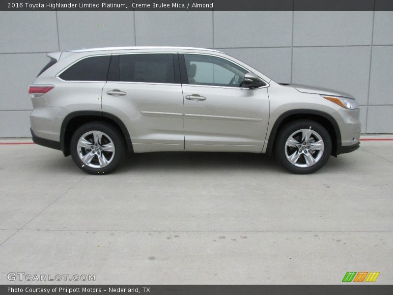 Creme Brulee Mica / Almond 2016 Toyota Highlander Limited Platinum