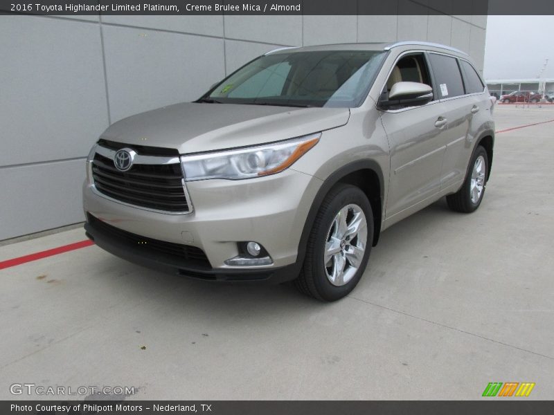 Creme Brulee Mica / Almond 2016 Toyota Highlander Limited Platinum