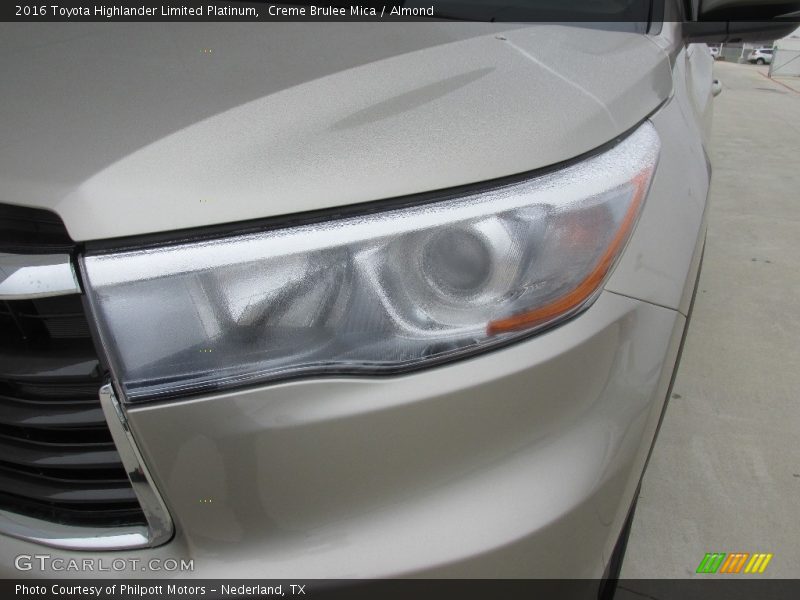 Creme Brulee Mica / Almond 2016 Toyota Highlander Limited Platinum