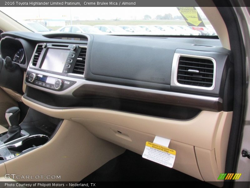 Creme Brulee Mica / Almond 2016 Toyota Highlander Limited Platinum