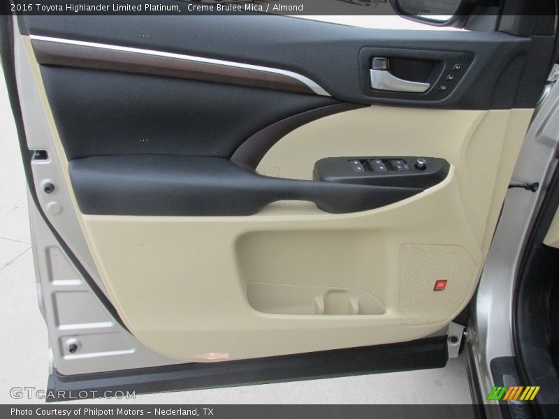 Creme Brulee Mica / Almond 2016 Toyota Highlander Limited Platinum