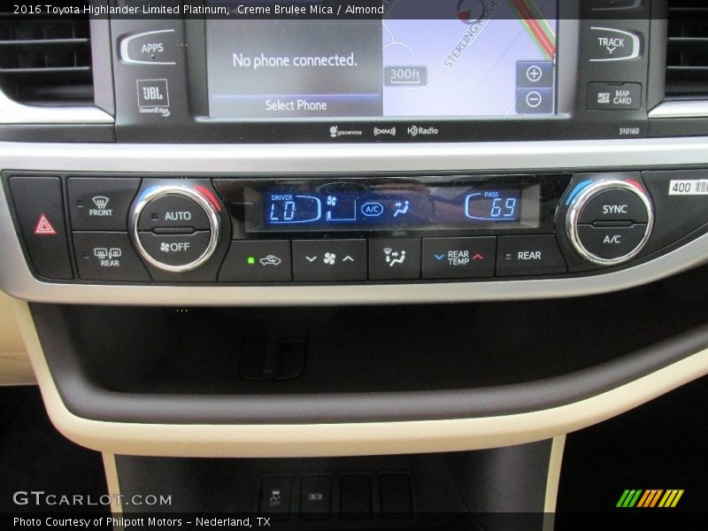 Creme Brulee Mica / Almond 2016 Toyota Highlander Limited Platinum