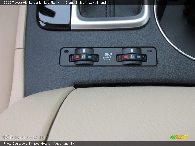 Creme Brulee Mica / Almond 2016 Toyota Highlander Limited Platinum