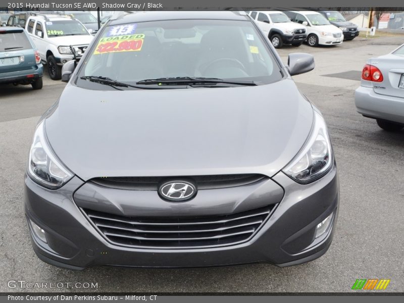 Shadow Gray / Black 2015 Hyundai Tucson SE AWD