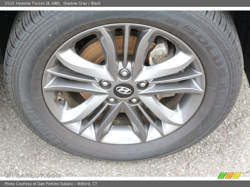 Shadow Gray / Black 2015 Hyundai Tucson SE AWD