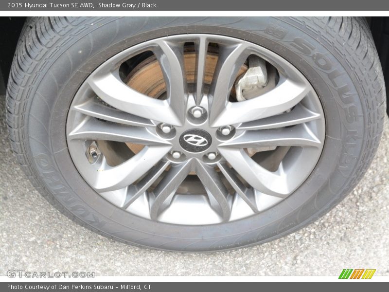 Shadow Gray / Black 2015 Hyundai Tucson SE AWD