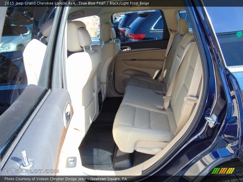 True Blue Pearl / Black/Light Frost Beige 2015 Jeep Grand Cherokee Laredo 4x4