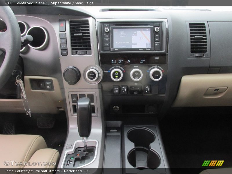 Super White / Sand Beige 2016 Toyota Sequoia SR5