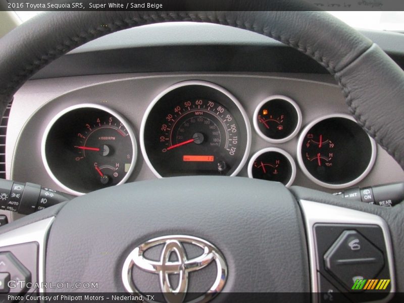 Super White / Sand Beige 2016 Toyota Sequoia SR5