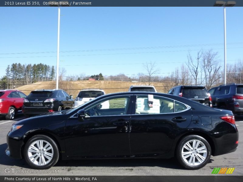Obsidian Black / Parchment 2013 Lexus ES 350