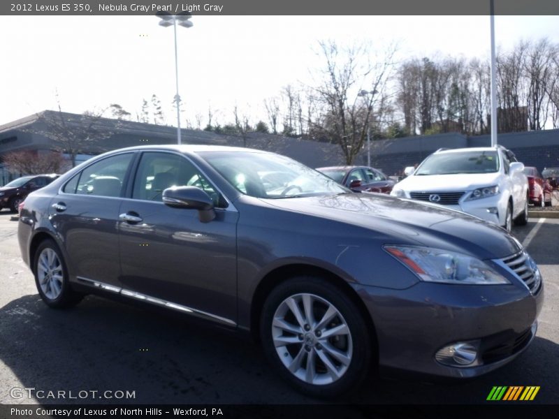 Nebula Gray Pearl / Light Gray 2012 Lexus ES 350