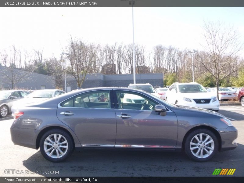 Nebula Gray Pearl / Light Gray 2012 Lexus ES 350