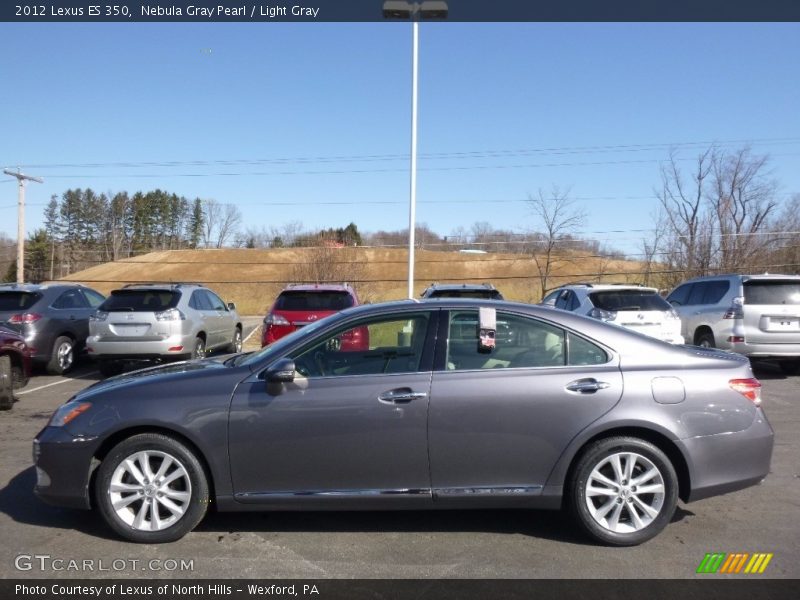 Nebula Gray Pearl / Light Gray 2012 Lexus ES 350