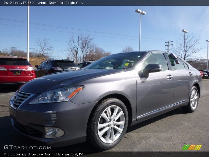Nebula Gray Pearl / Light Gray 2012 Lexus ES 350