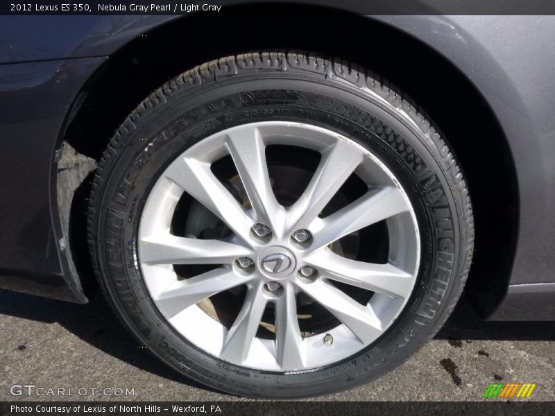 Nebula Gray Pearl / Light Gray 2012 Lexus ES 350
