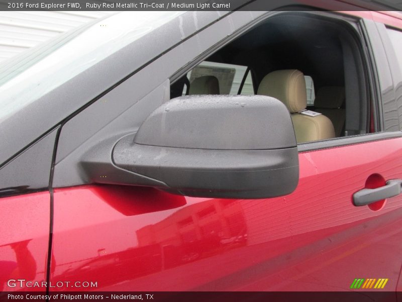 Ruby Red Metallic Tri-Coat / Medium Light Camel 2016 Ford Explorer FWD