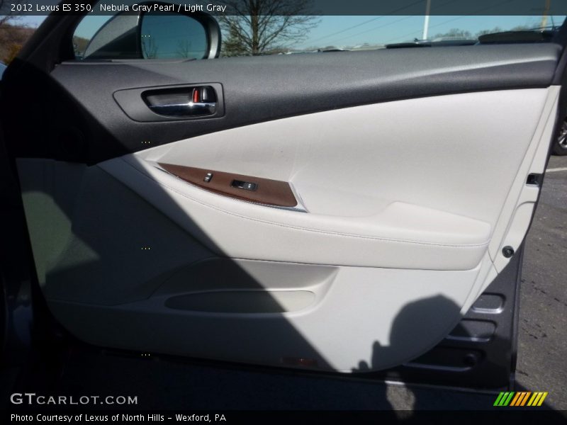 Nebula Gray Pearl / Light Gray 2012 Lexus ES 350