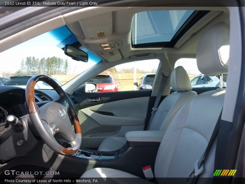 Nebula Gray Pearl / Light Gray 2012 Lexus ES 350