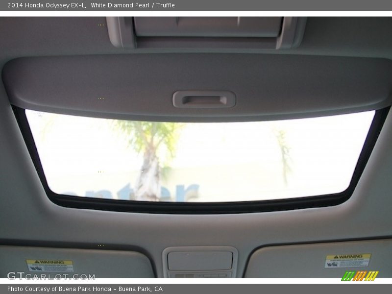 White Diamond Pearl / Truffle 2014 Honda Odyssey EX-L