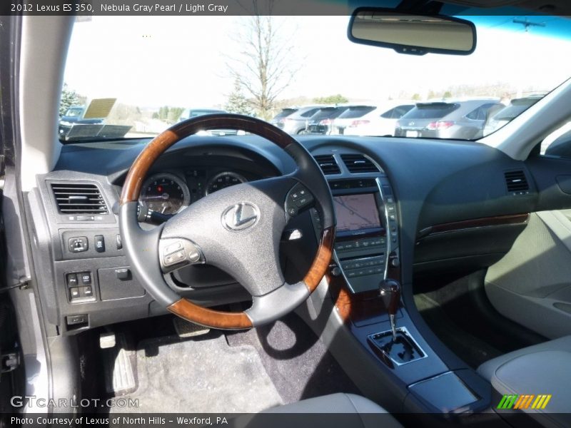 Nebula Gray Pearl / Light Gray 2012 Lexus ES 350