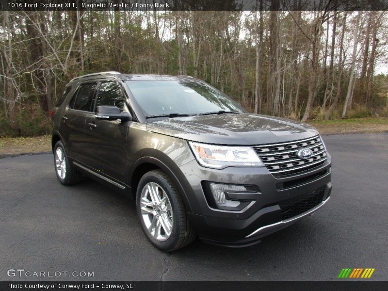Magnetic Metallic / Ebony Black 2016 Ford Explorer XLT