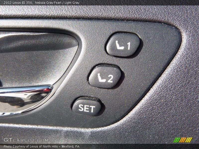 Nebula Gray Pearl / Light Gray 2012 Lexus ES 350