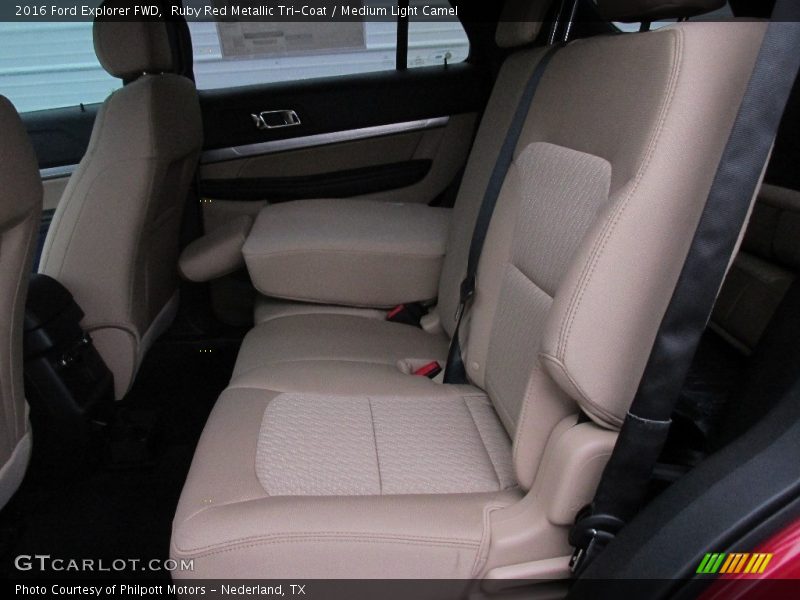 Ruby Red Metallic Tri-Coat / Medium Light Camel 2016 Ford Explorer FWD