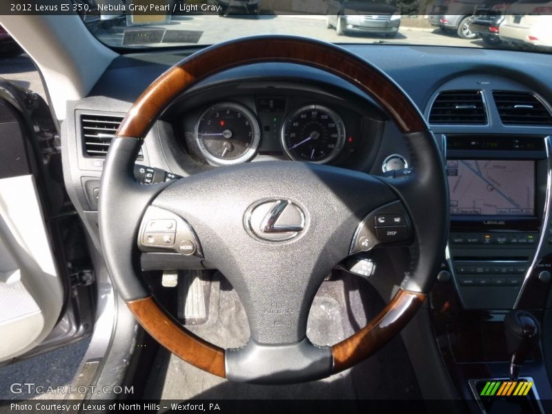 Nebula Gray Pearl / Light Gray 2012 Lexus ES 350