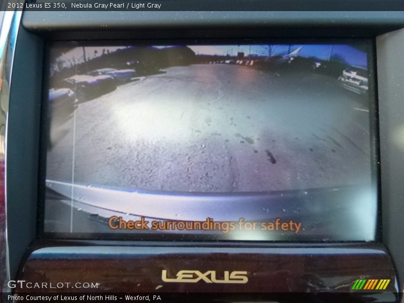 Nebula Gray Pearl / Light Gray 2012 Lexus ES 350