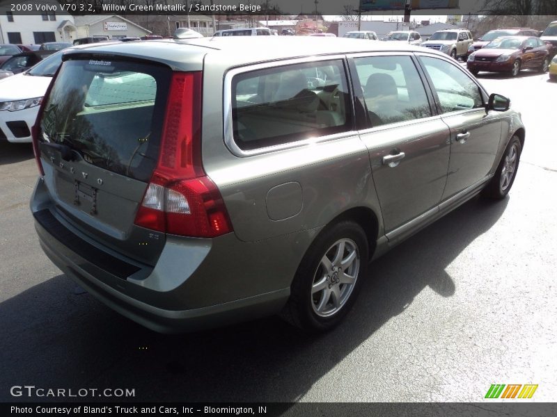 Willow Green Metallic / Sandstone Beige 2008 Volvo V70 3.2
