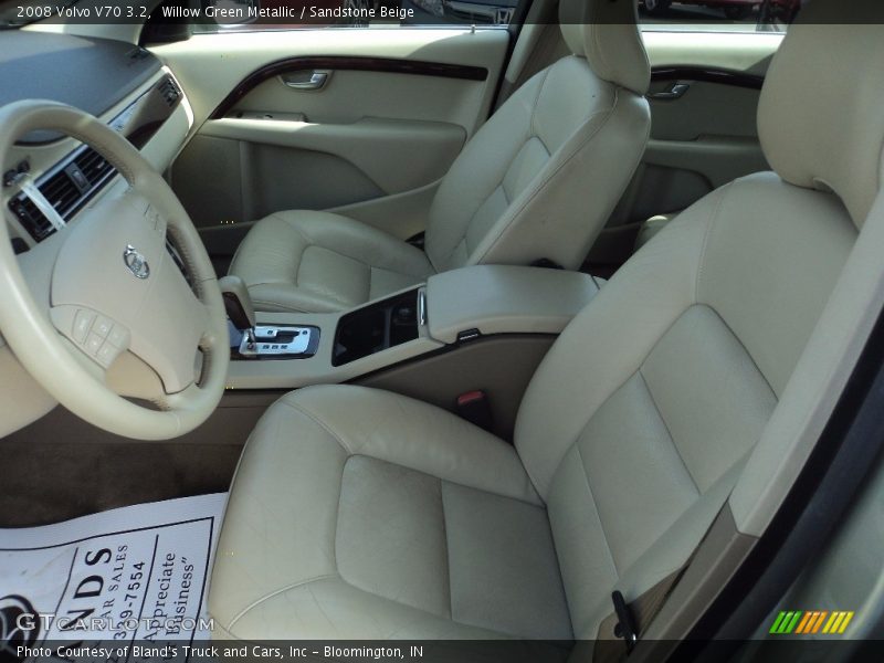Willow Green Metallic / Sandstone Beige 2008 Volvo V70 3.2