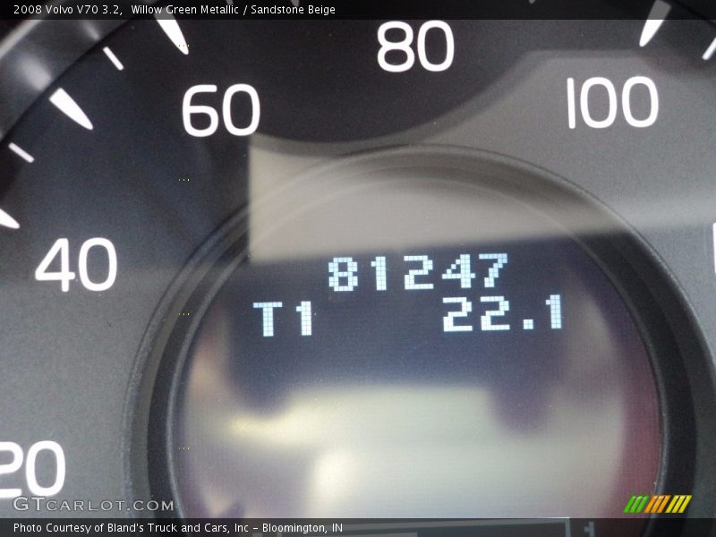 Willow Green Metallic / Sandstone Beige 2008 Volvo V70 3.2