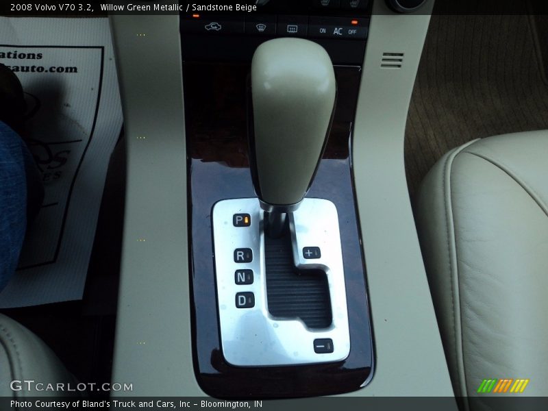 Willow Green Metallic / Sandstone Beige 2008 Volvo V70 3.2