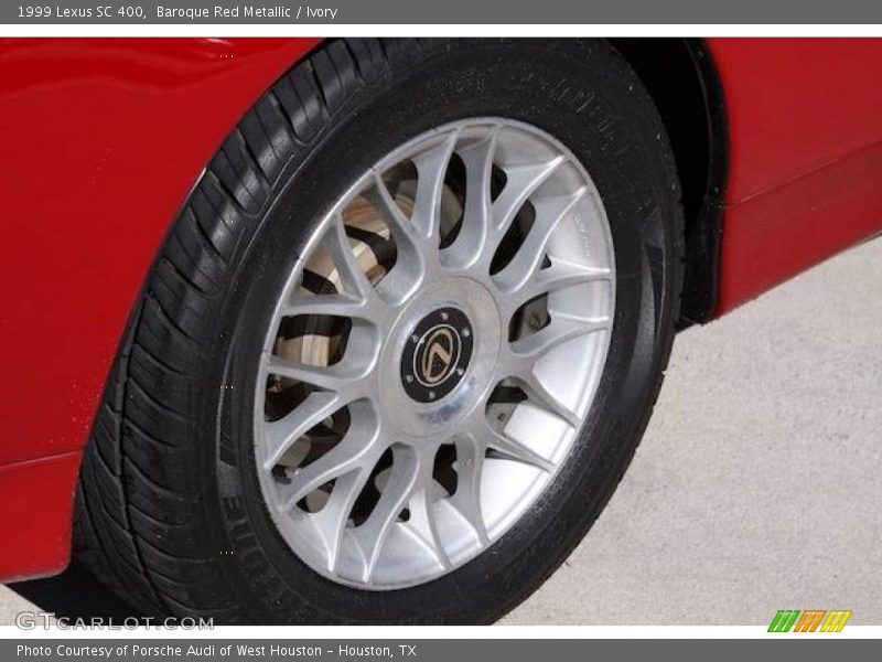 Baroque Red Metallic / Ivory 1999 Lexus SC 400