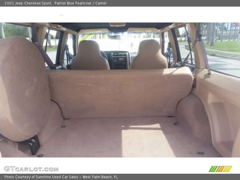 Patriot Blue Pearlcoat / Camel 2001 Jeep Cherokee Sport