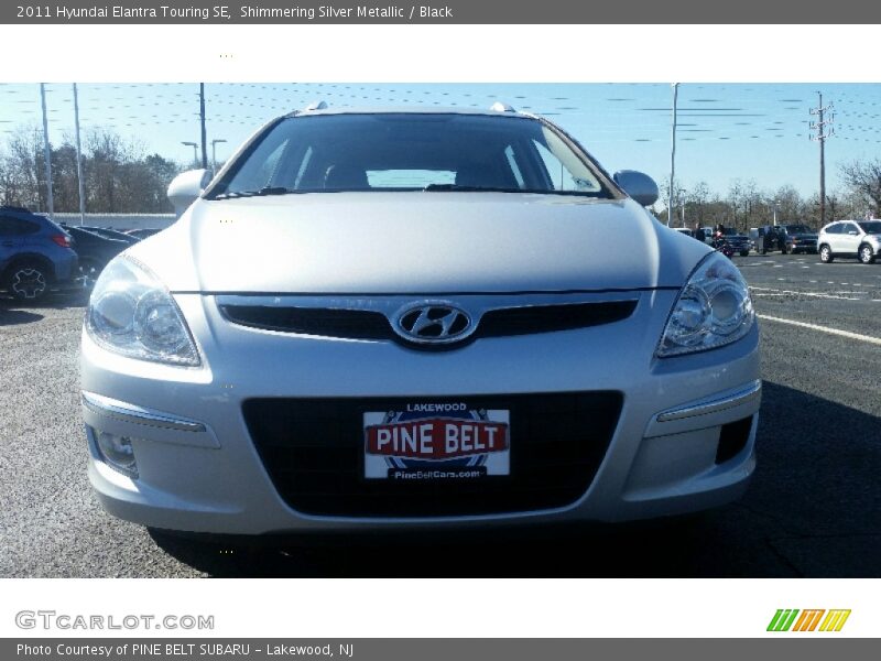 Shimmering Silver Metallic / Black 2011 Hyundai Elantra Touring SE