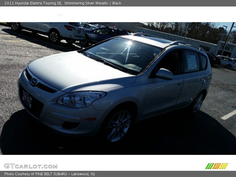Shimmering Silver Metallic / Black 2011 Hyundai Elantra Touring SE