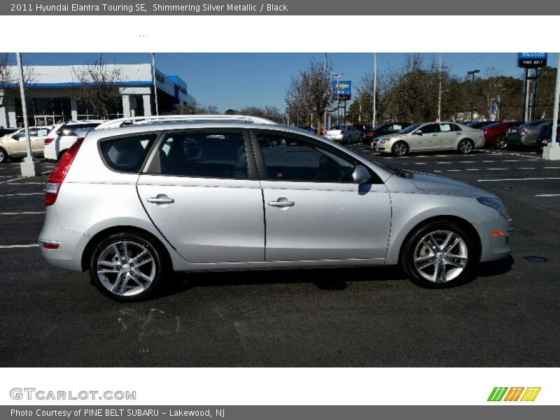 Shimmering Silver Metallic / Black 2011 Hyundai Elantra Touring SE