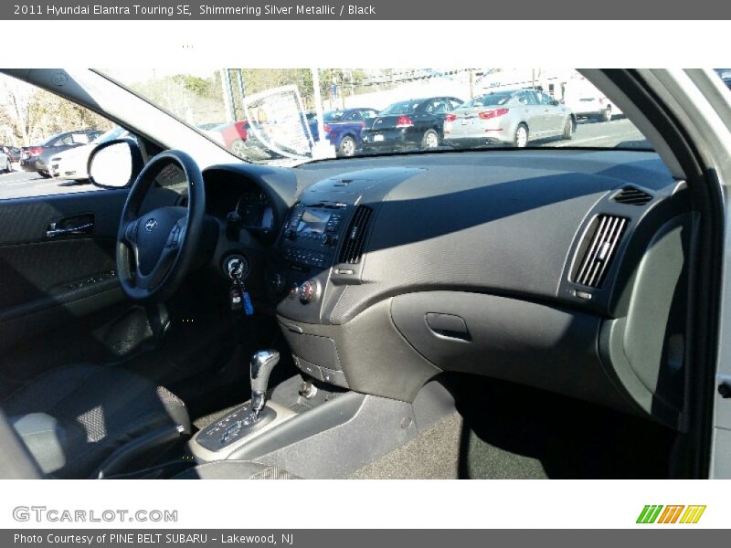 Shimmering Silver Metallic / Black 2011 Hyundai Elantra Touring SE