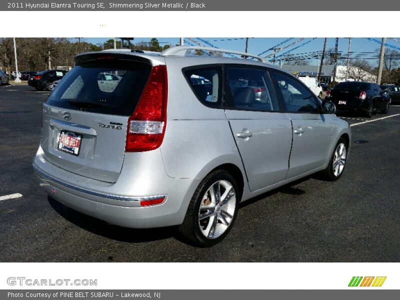 Shimmering Silver Metallic / Black 2011 Hyundai Elantra Touring SE