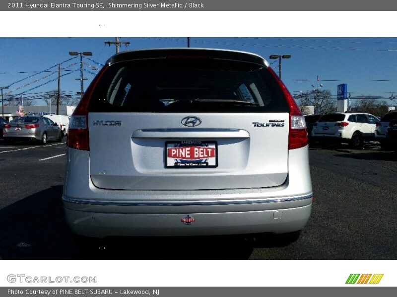 Shimmering Silver Metallic / Black 2011 Hyundai Elantra Touring SE
