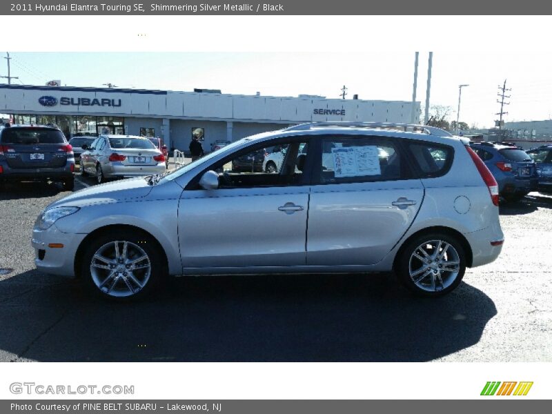 Shimmering Silver Metallic / Black 2011 Hyundai Elantra Touring SE
