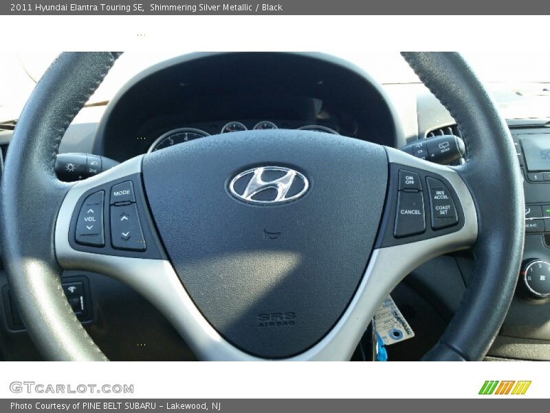 Shimmering Silver Metallic / Black 2011 Hyundai Elantra Touring SE